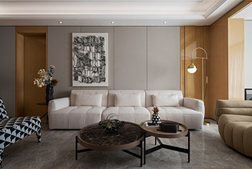 东南智汇城220平米现代风格装建软装实景图 